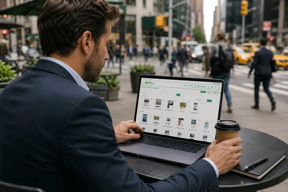 RealNex MarketPlace integrated email marketing campaign for commercial real estate property listings