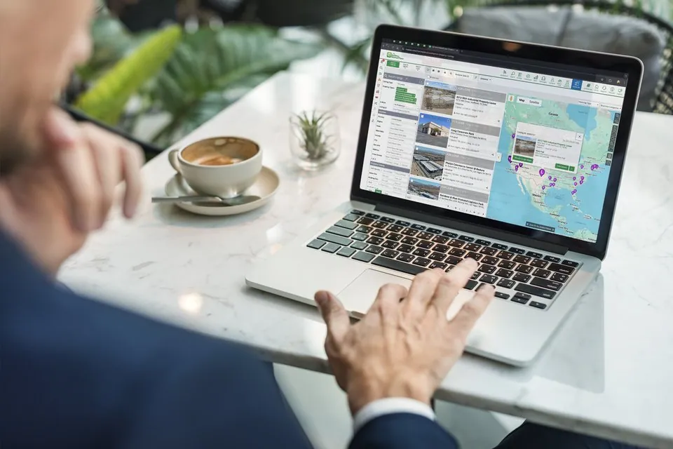RealNex MarketPlace commercial real estate listing search and marketing platform interface