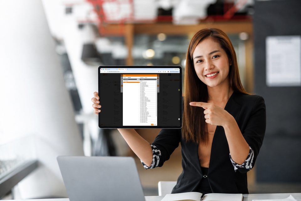 Brokerage team collaborating in an office