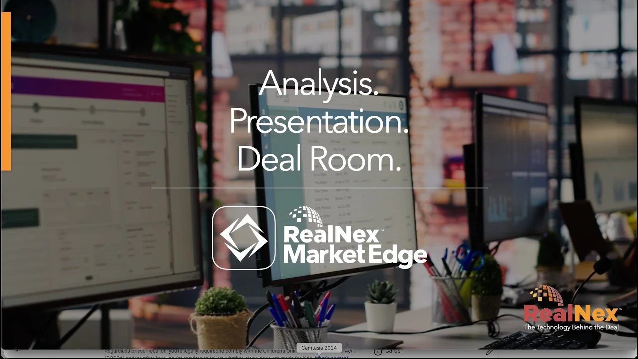 RealNex MarketEdge product walkthrough video
